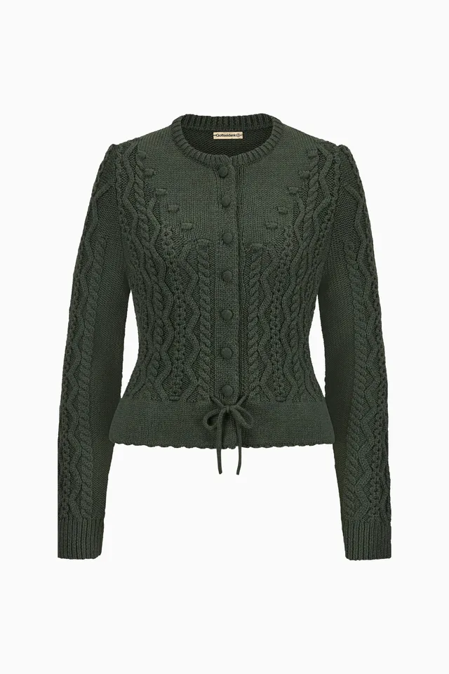 gottseidank-damenstrickjacke-lene-mit-zopfmuster image 1