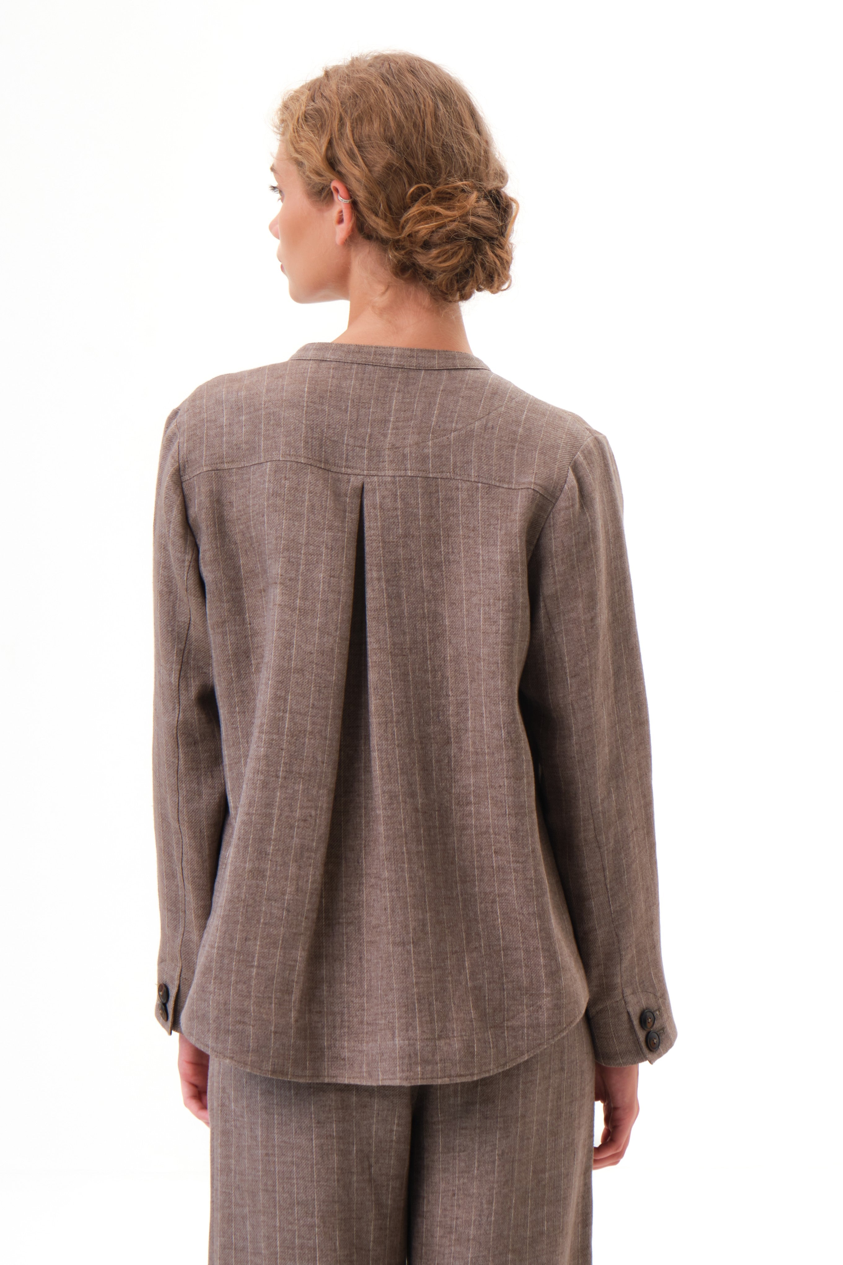 felicitas-damen-jacke-jaline-leinenjacke-mit-stehkragen image 2