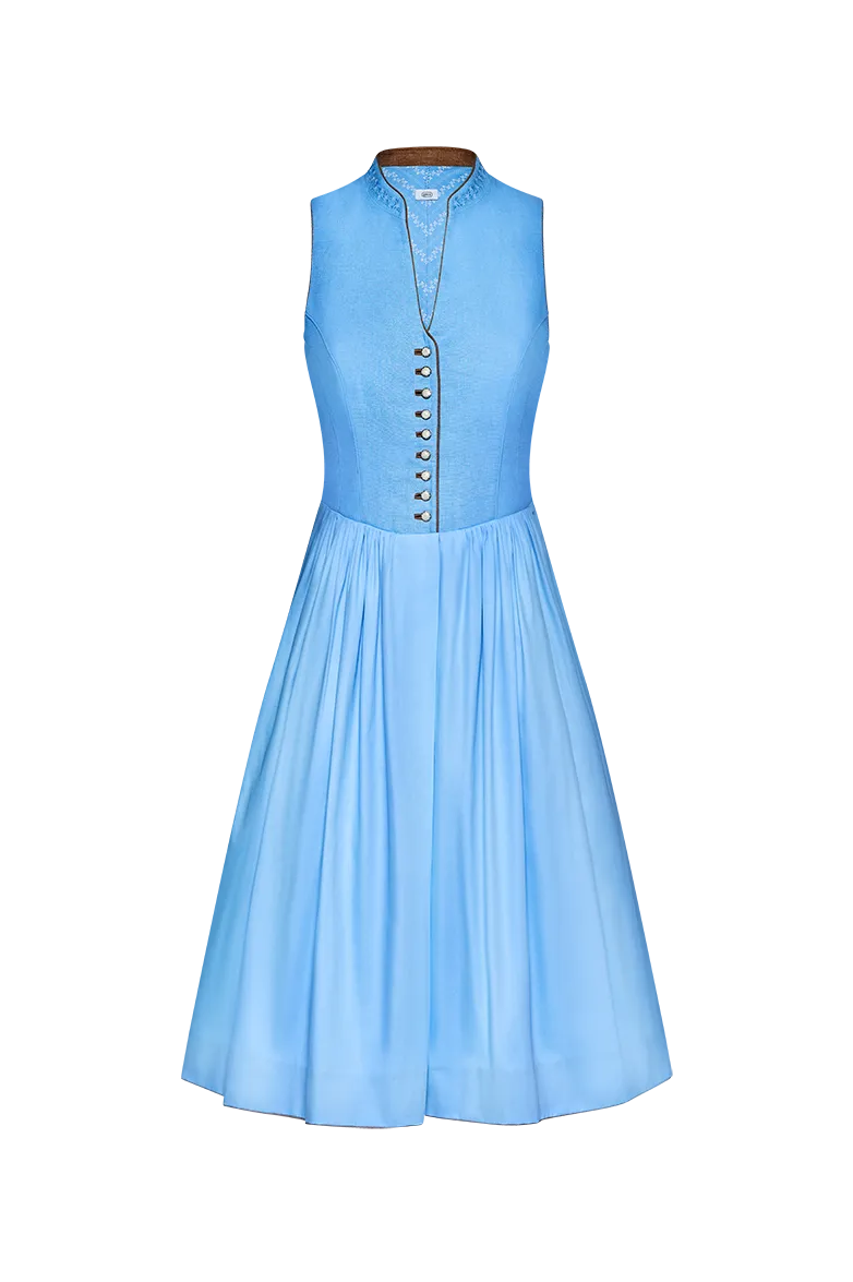 g-ssl-dirndl-mit-stehkragen-blau-70-cm image 1