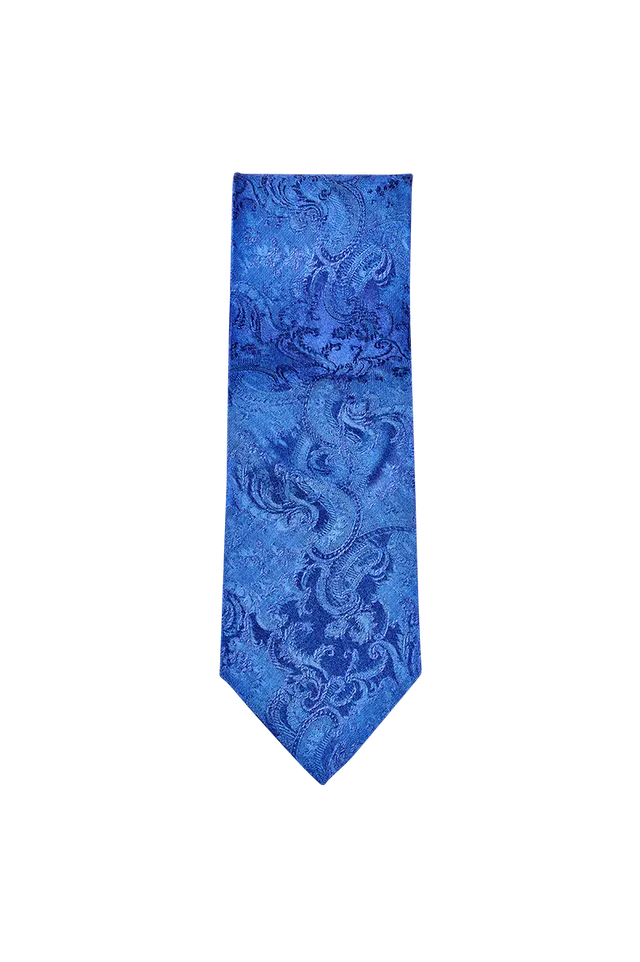 g-ssl-blaudruck-krawatte-jacquardseide-blau-schmal-herren image 1