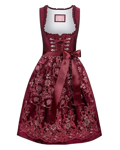 stockerpoint-eva-midi-dirndl-rot-jacquard-1er-pack-mit-spitzensch-rze image 8