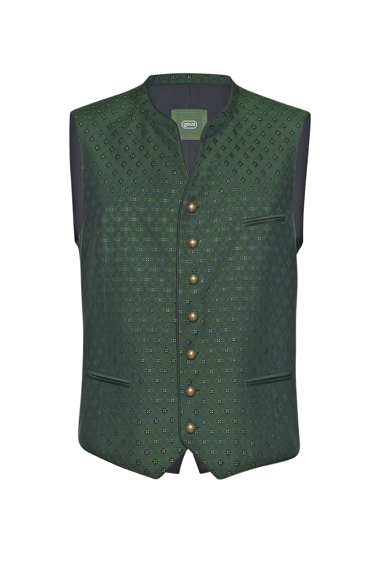 g-ssl-gilet-mit-esprit-herren-trachten-gilet-seide-gr-n-jacquard image 1