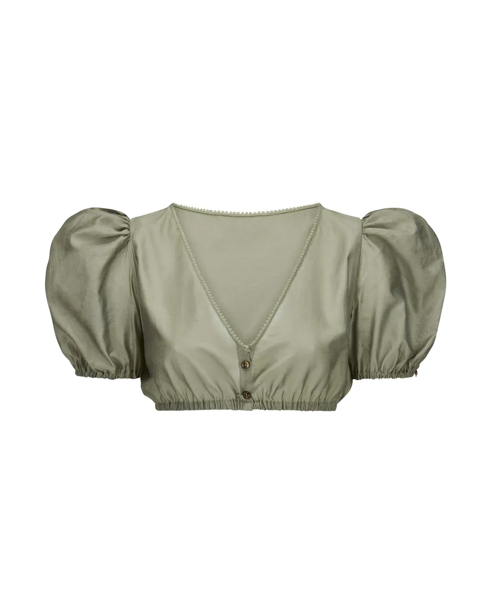 alpenherz-bluse-feli-mini-puff-chiffon-salbei-dirndlbluse image 1