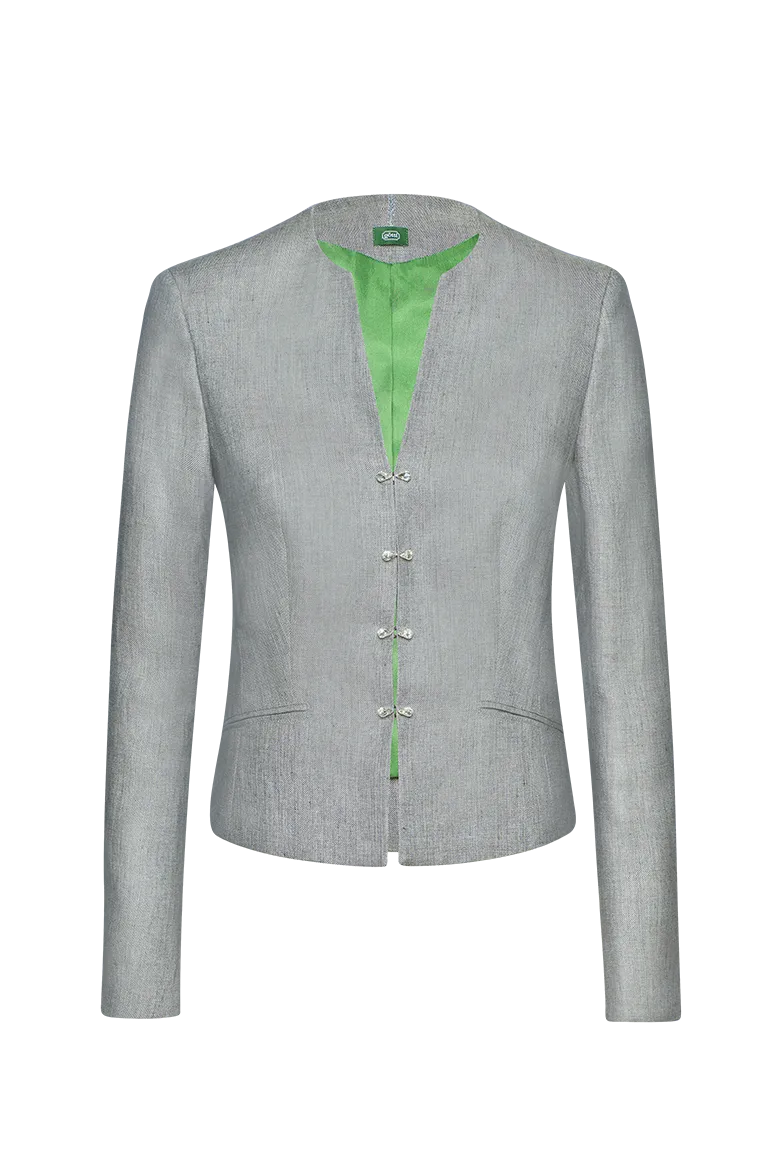 g-ssl-lichterglanz-leinenjacke-damen-grau-mit-strass image 1