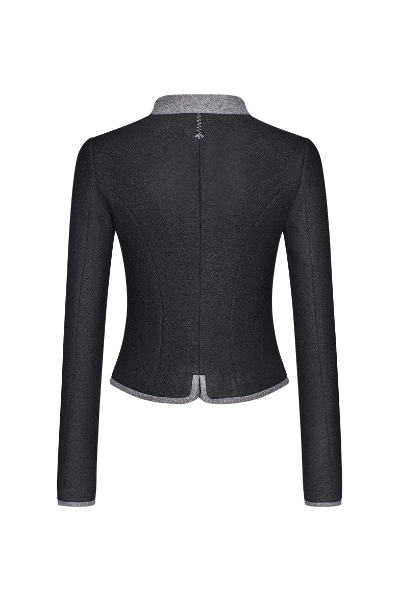 g-ssl-walkjacke-damen-viskose-wolle-grau-stehkragen image 2