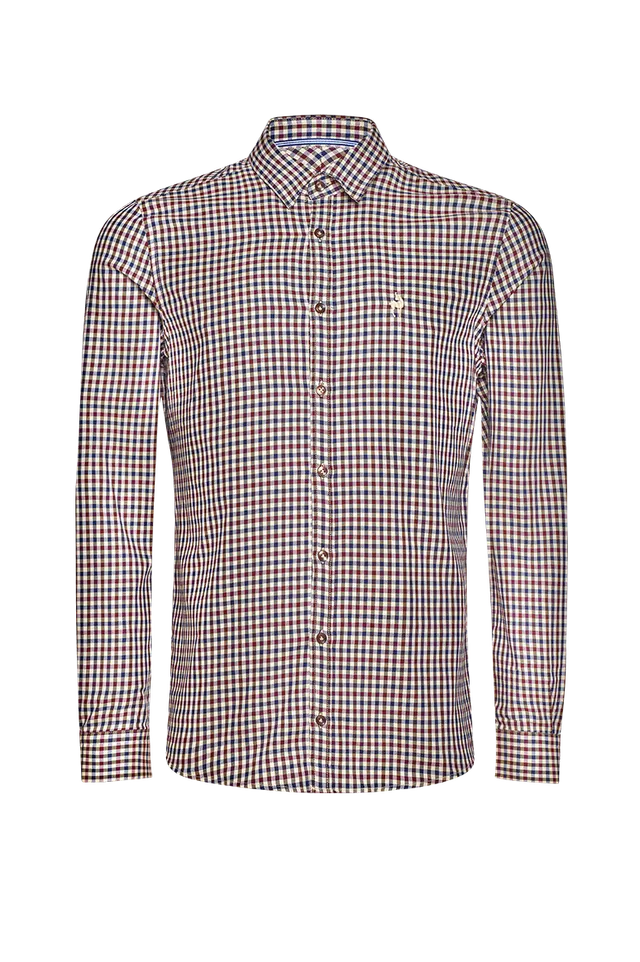 g-ssl-karo-hemd-herren-trachtenhemd-aus-baumwolle-natur-mit-gamsstickerei image 1