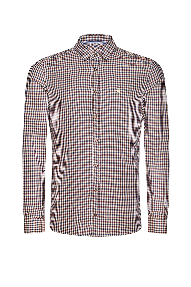 g-ssl-karo-hemd-herren-trachtenhemd-aus-baumwolle-natur-mit-gamsstickerei image 1