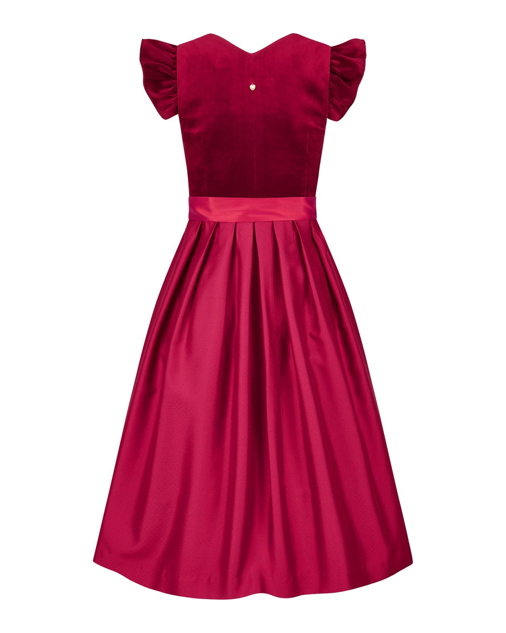 alpenherz-dirndl-ruby-3-in-1-samt-dirndl-in-kirschrot image 3