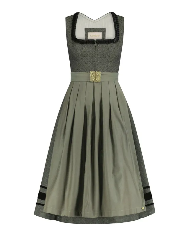 alpenherz-dirndl-regina-oliv-jacquard-dirndl-75-cm image 1