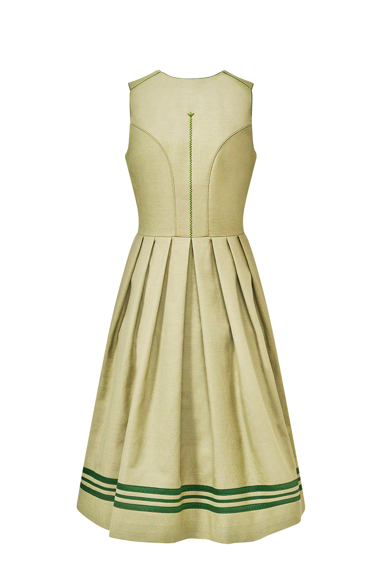 g-ssl-j-gerleinen-dirndl-70-cm-hochgeschlossen-mit-hornkn-pfen image 2