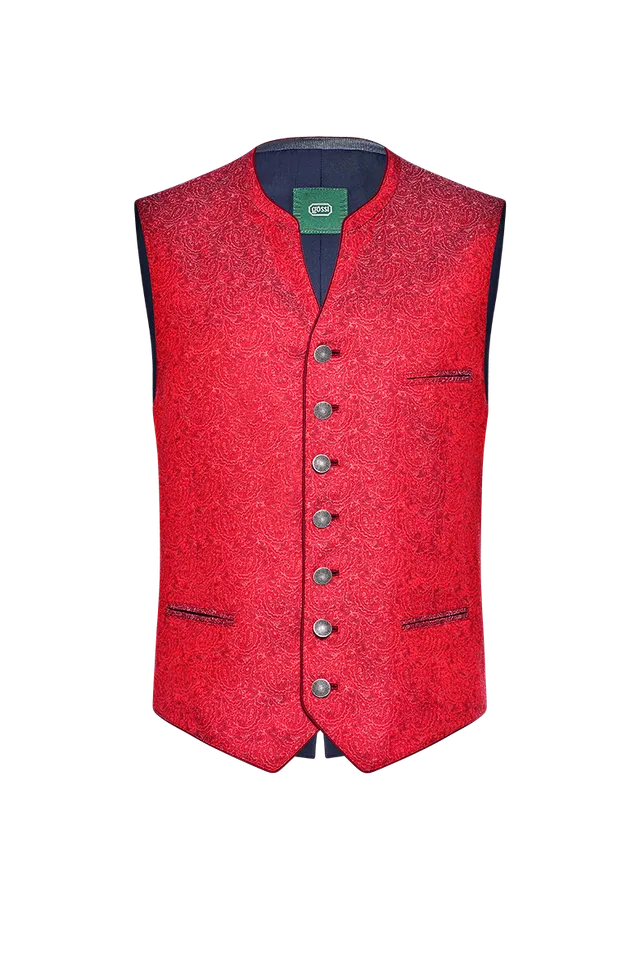 g-ssl-gilet-lichtspiele-herren-jacquardseide-rot image 1