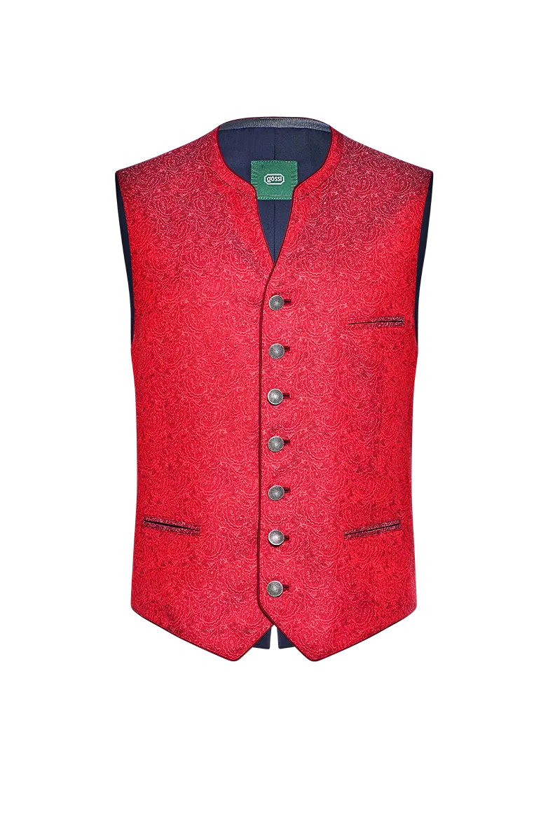 g-ssl-gilet-lichtspiele-herren-jacquardseide-rot image 1
