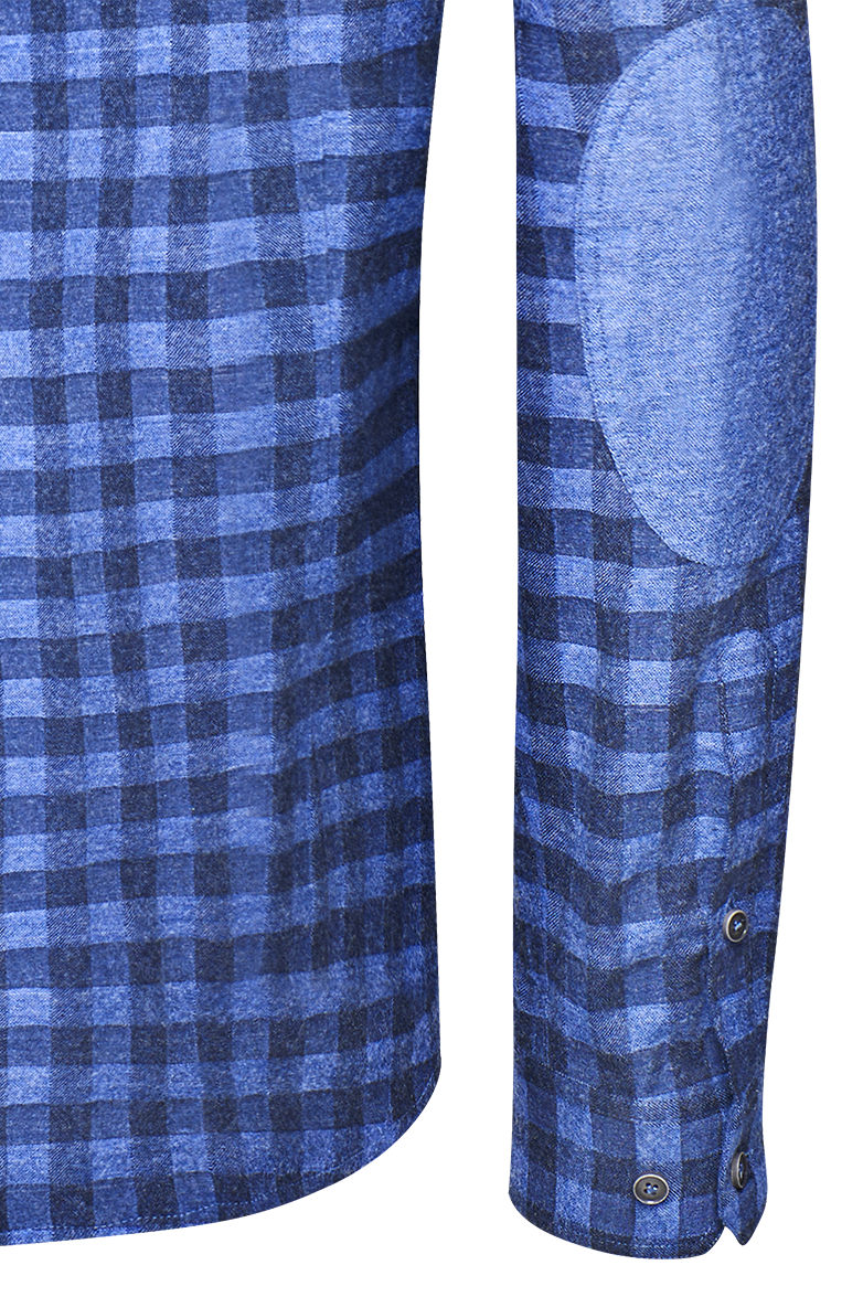 g-ssl-kariertes-flanellhemd-blau-herren-slim image 6