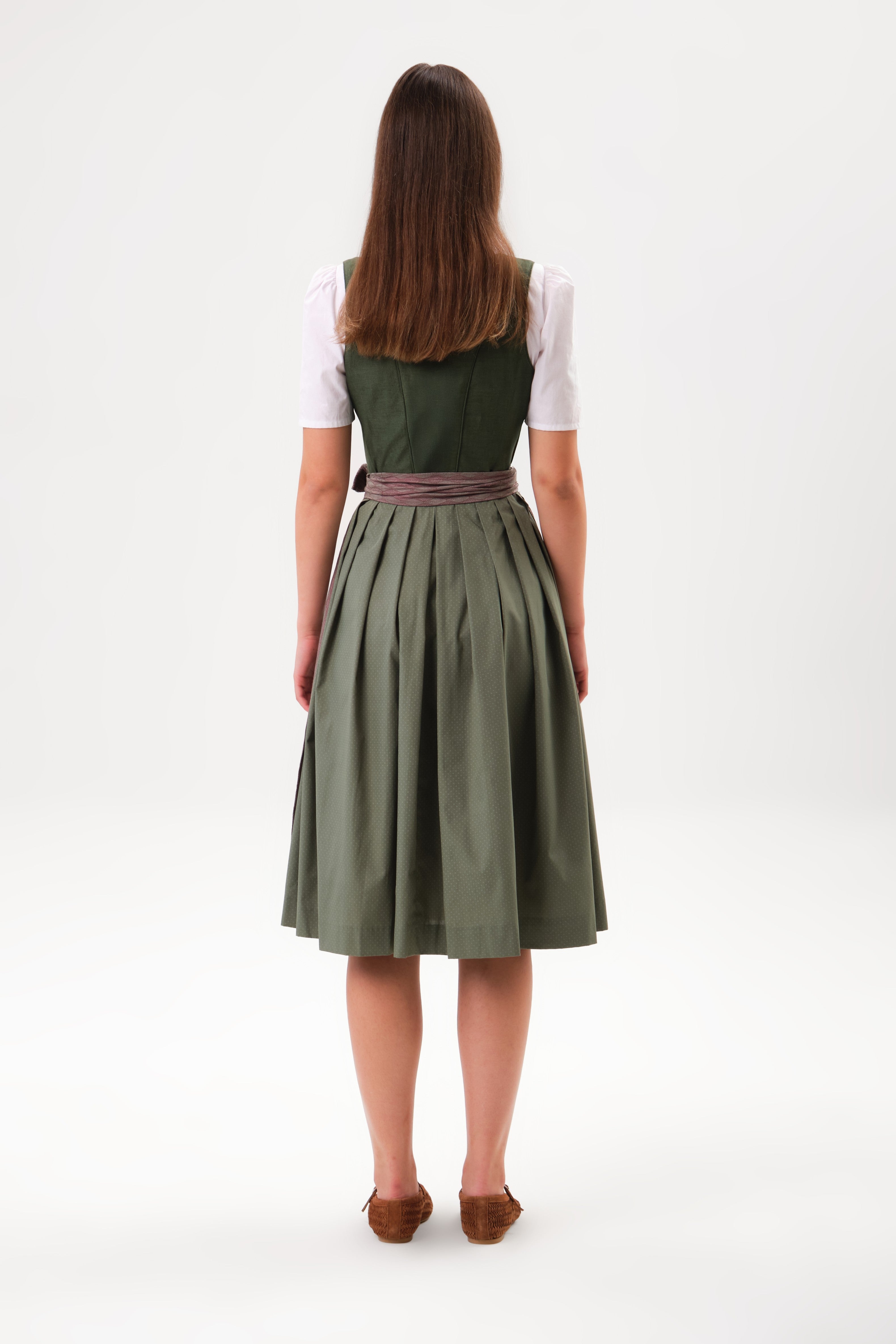 felicitas-damen-dirndl-dolores-leinen-tannengr-n image 2