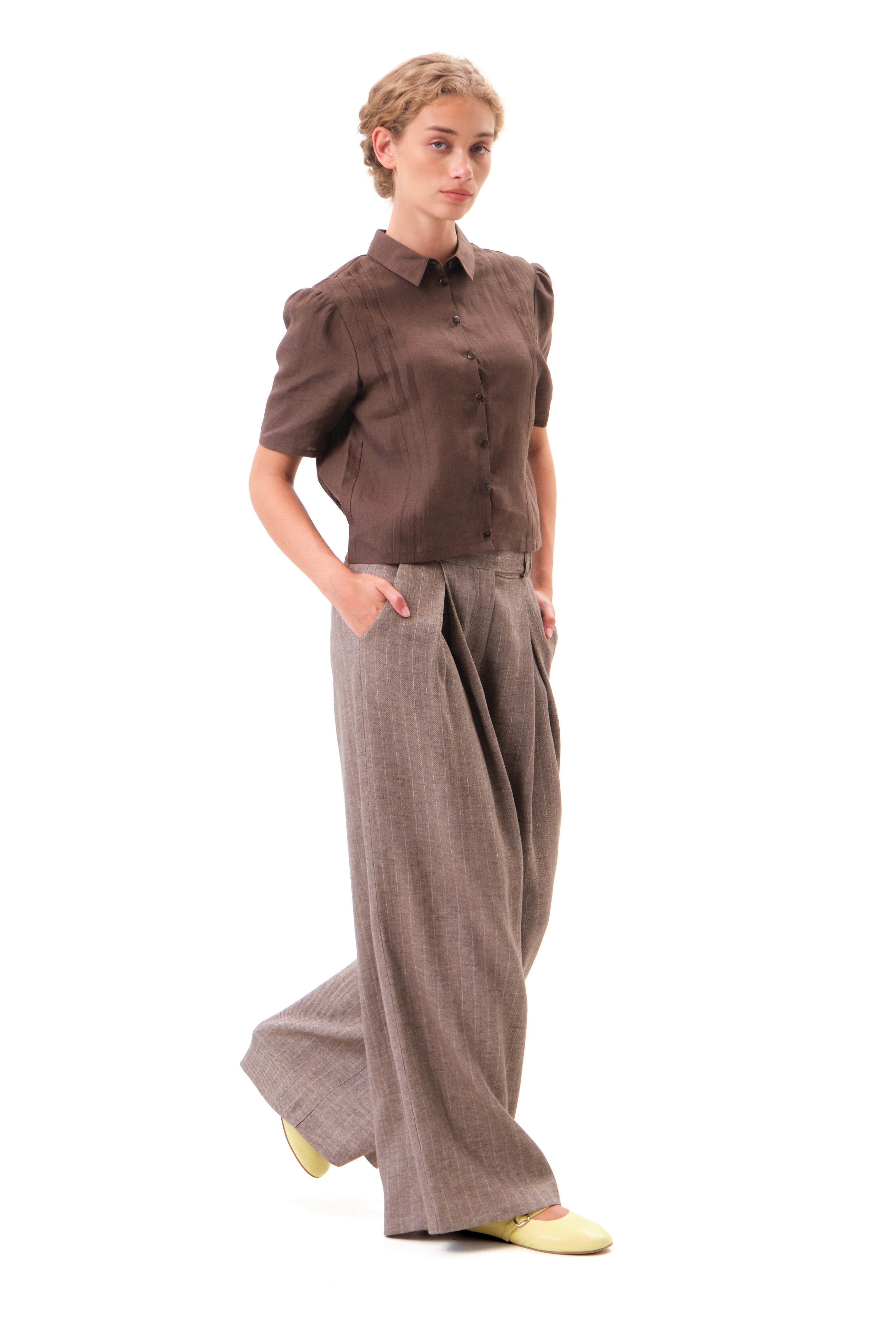 felicitas-damen-hose-henrike-weite-leinenhose-mit-nadelstreif image 3