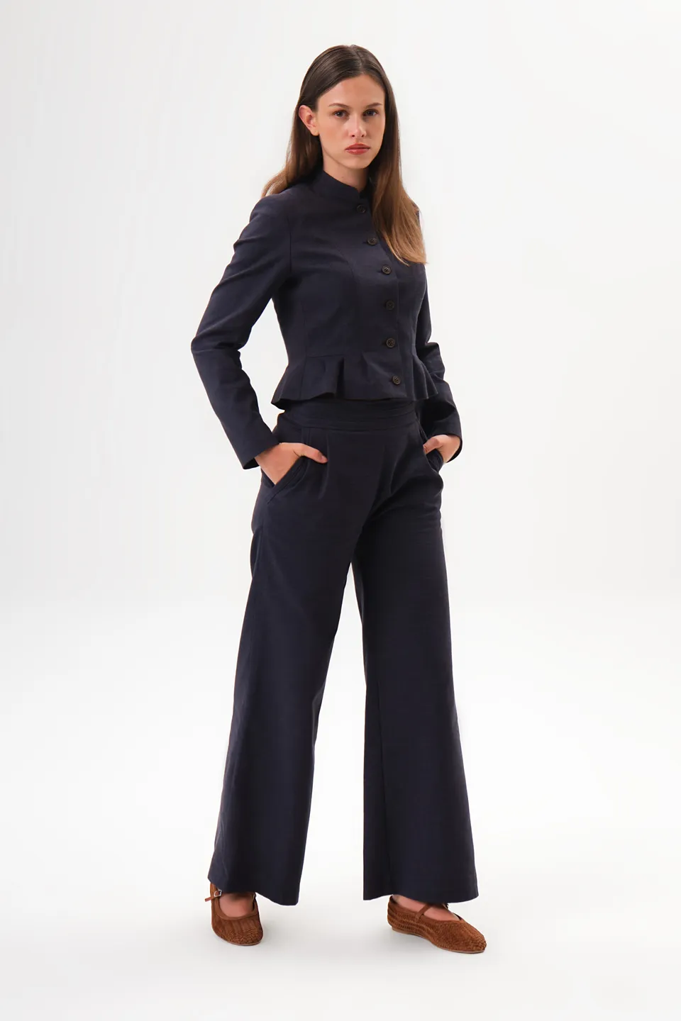 felicitas-damen-hose-halika-weit-aus-reinem-leinen image 1