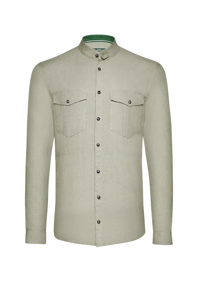 g-ssl-shirtjacket-j-gerleinen-herren-overshirt-gr-n-mit-hornkn-pfen image 1