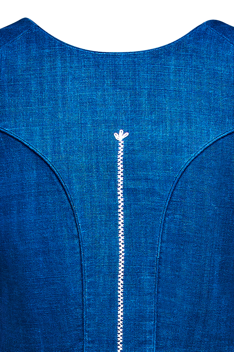 g-ssl-dirndl-aus-blaudruckleinen-blau-70er-l-nge image 8