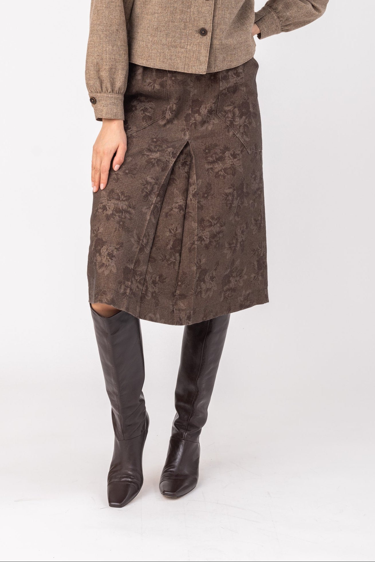 felicitas-damen-baumwollrock-ria-kellerfalte-rock image 1