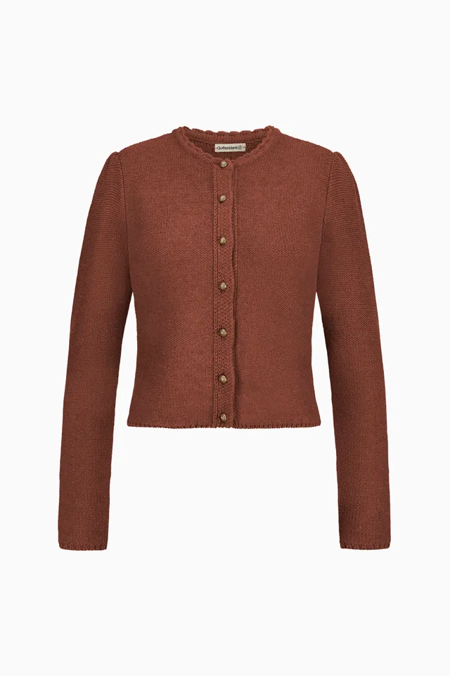 gottseidank-damenstrickjacke-mirl-stehkragen-mit-puffarm image 1