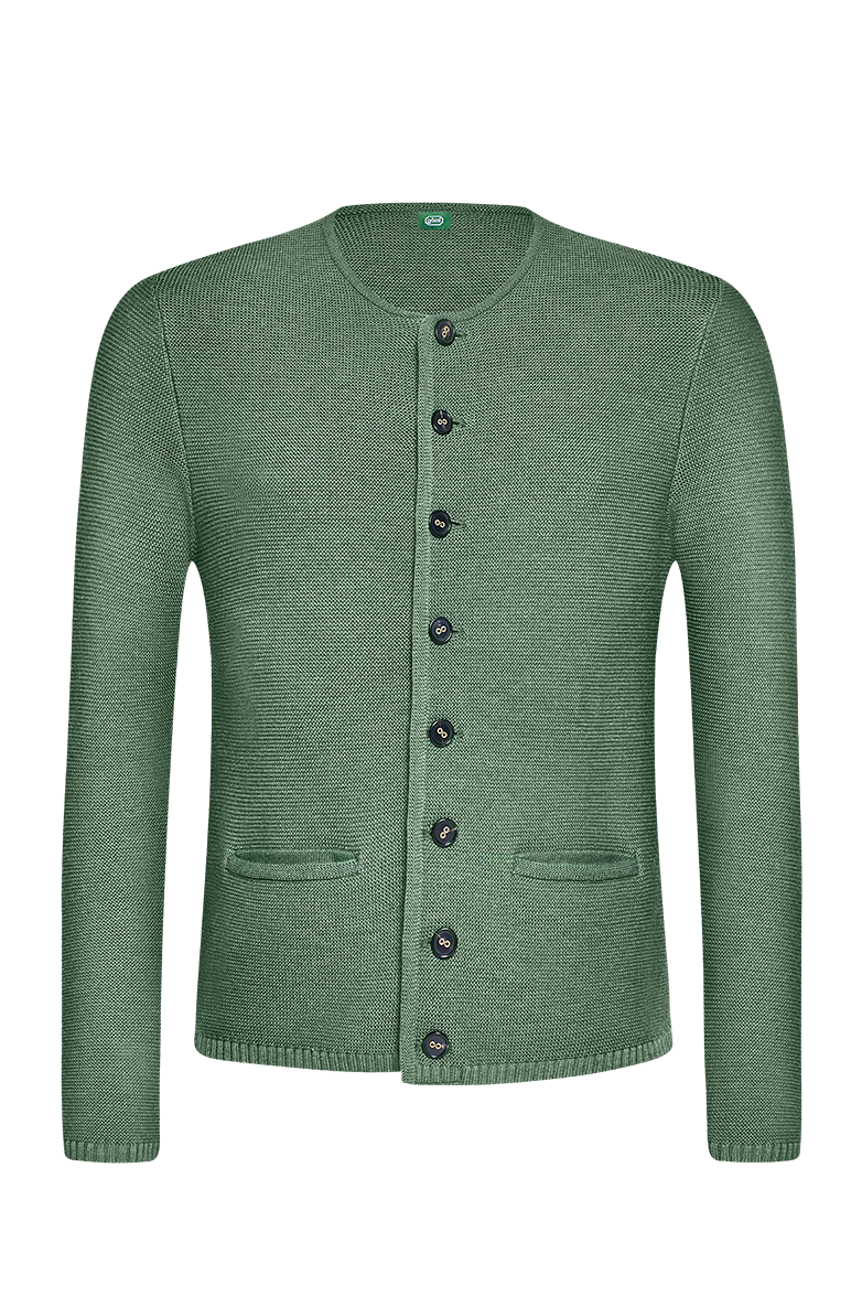 g-ssl-die-klassische-strickjacke-aus-schurwolle-gr-n-f-r-herren image 1
