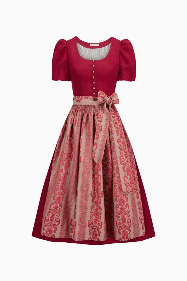 gottseidank-dirndl-margret-mit-kurzem-puffarm-und-faltenrock image 1