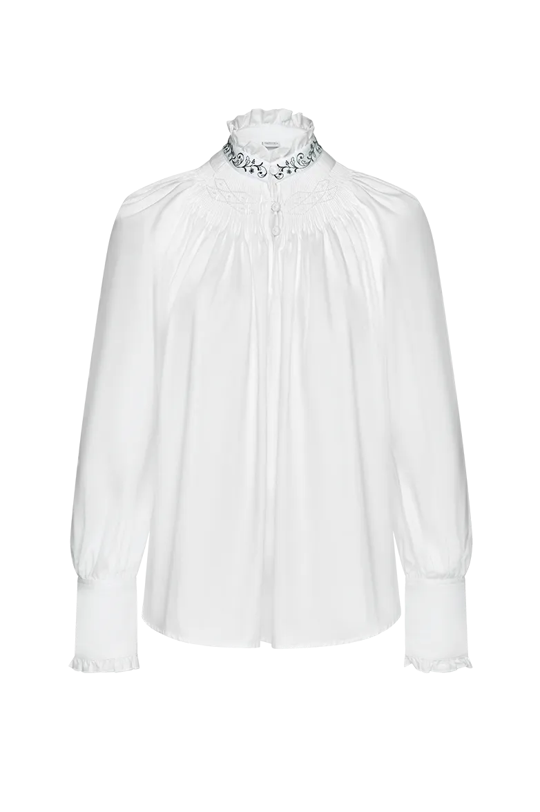 g-ssl-festbluse-mit-stehfalten-wei-anna-plochl-satin image 1