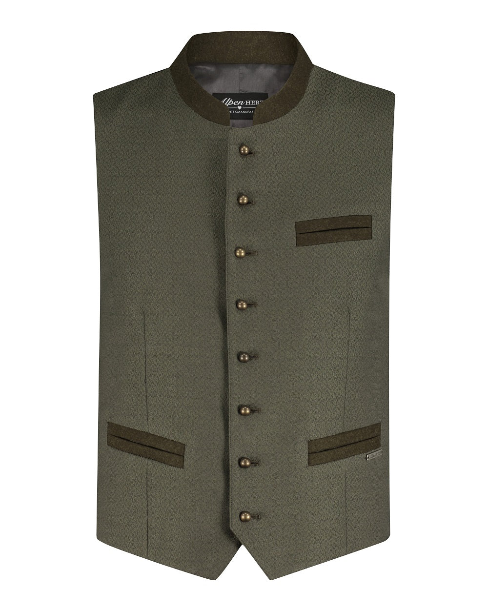 alpenherz-weste-matteo-trachtenweste-gr-n-herren-jacquard image 1