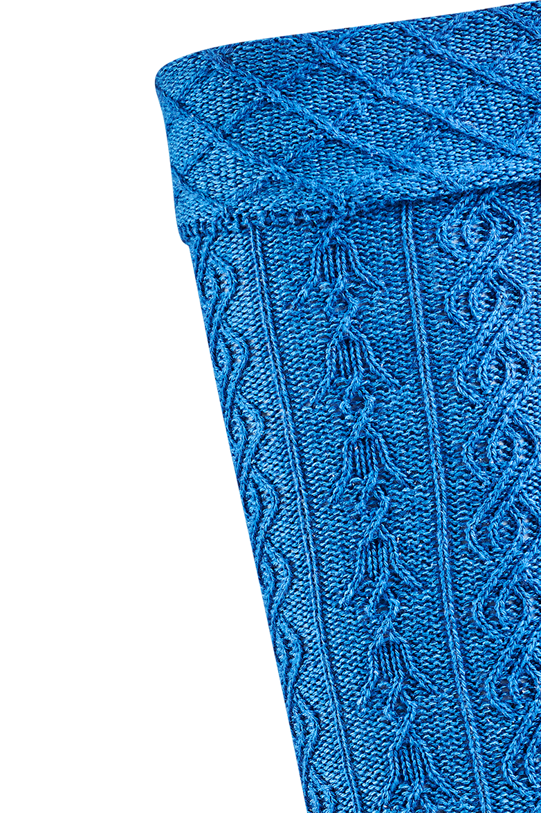 g-ssl-plattierte-blaudruck-stutzen-schurwolle-blau image 2