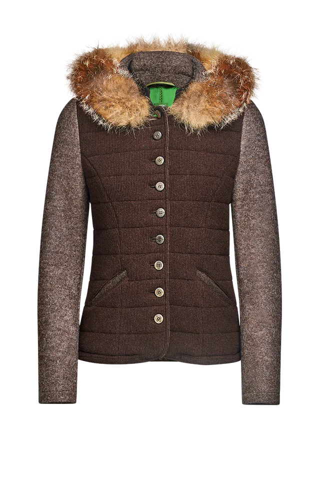g-ssl-stepp-strickjacke-damen-braun-walk-loden-und-fuchs image 1