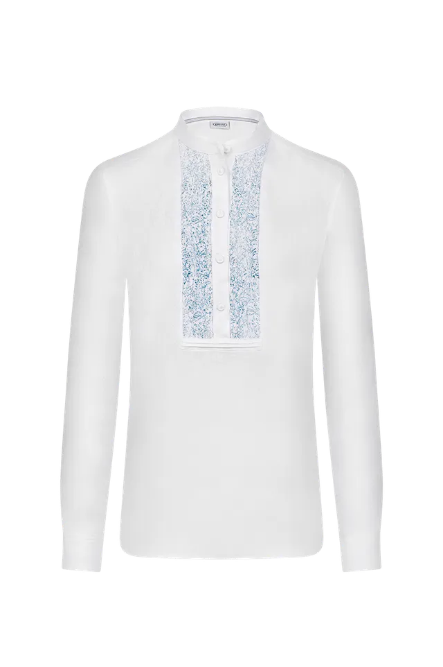 g-ssl-die-handgearbeitete-damen-leinenbluse-stehkragen image 1