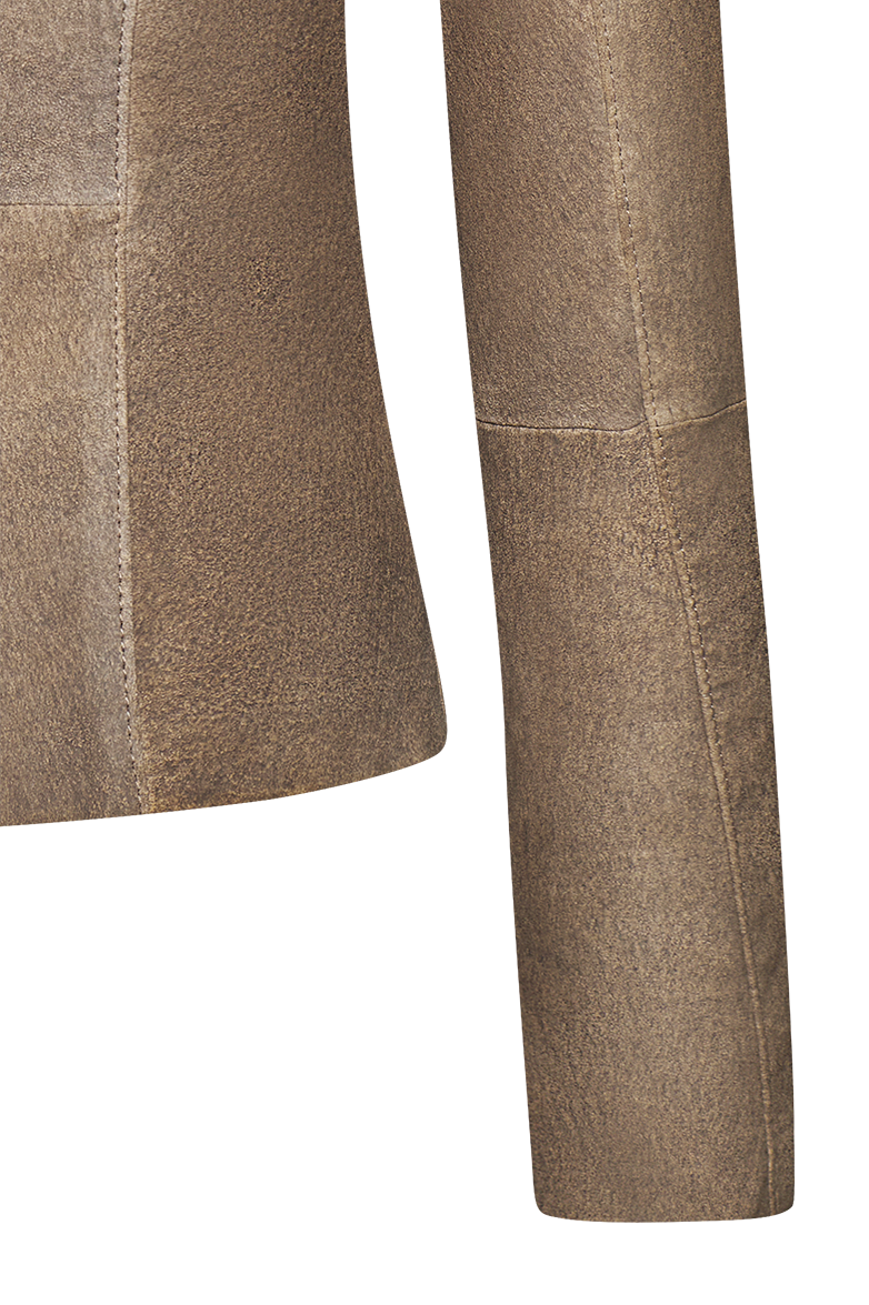 g-ssl-gesmokte-lederjacke-damen-trachten-lederjacke-braun-aus-lammleder image 6