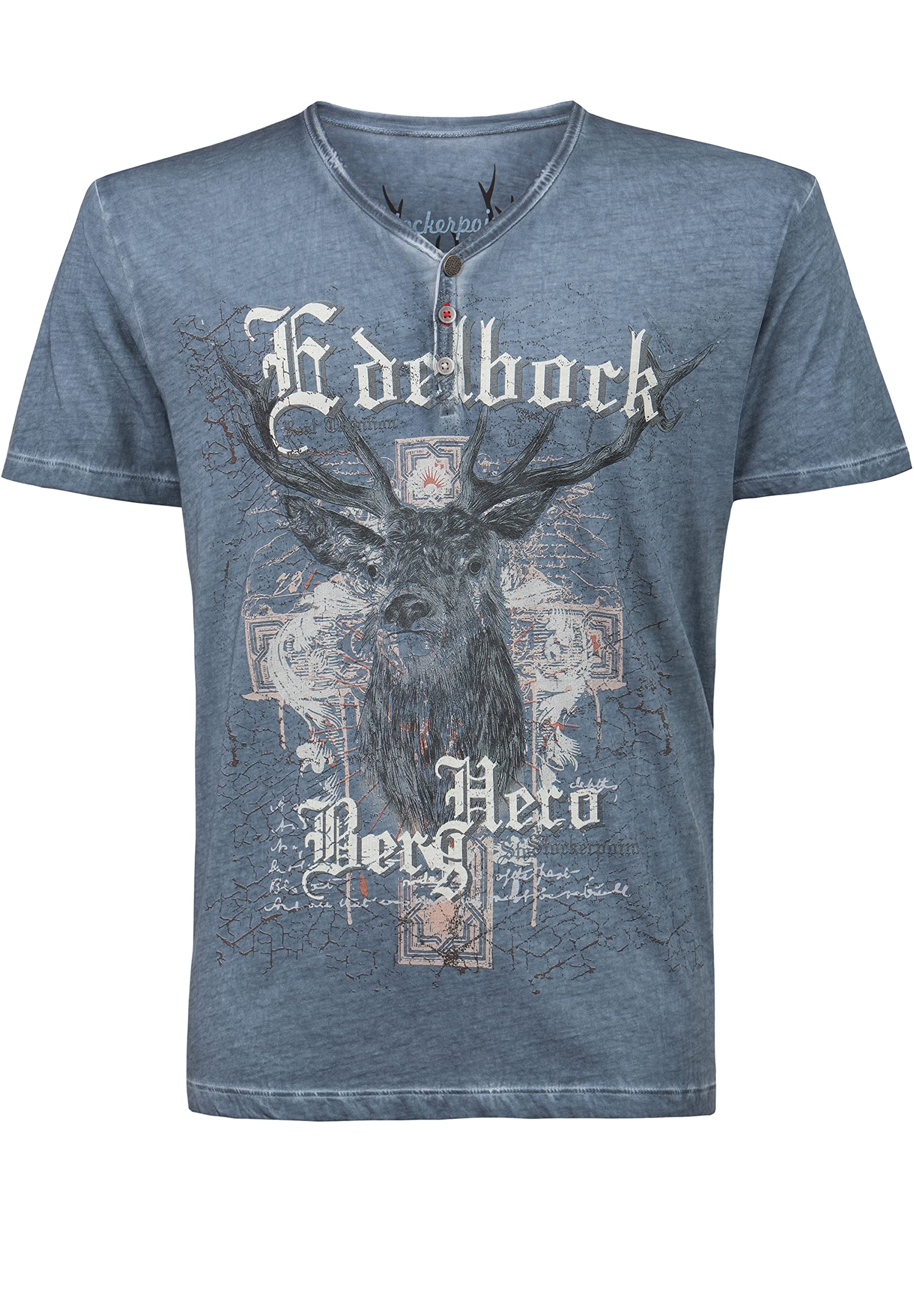 stockerpoint-herren-berghero-trachtenshirt-hirsch-print-v-ausschnitt image 8