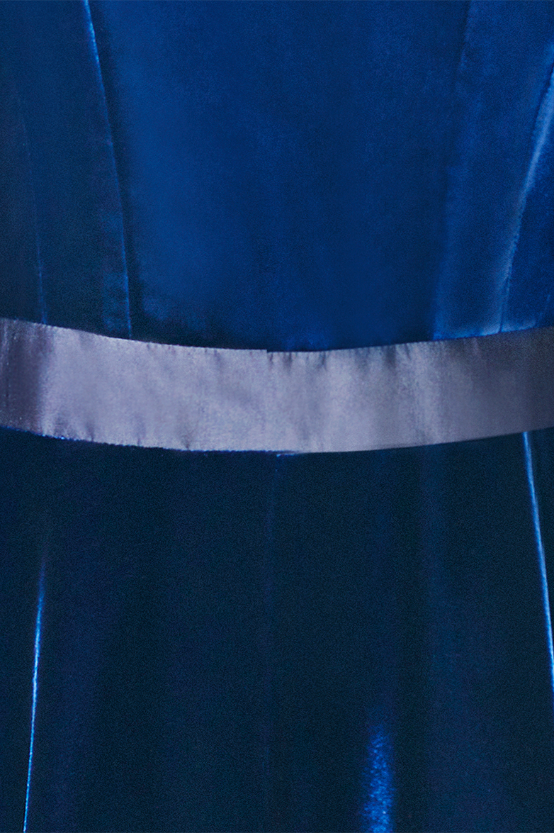 g-ssl-samtkleid-damen-kleid-blau-viskosesamt-dupionseide image 4