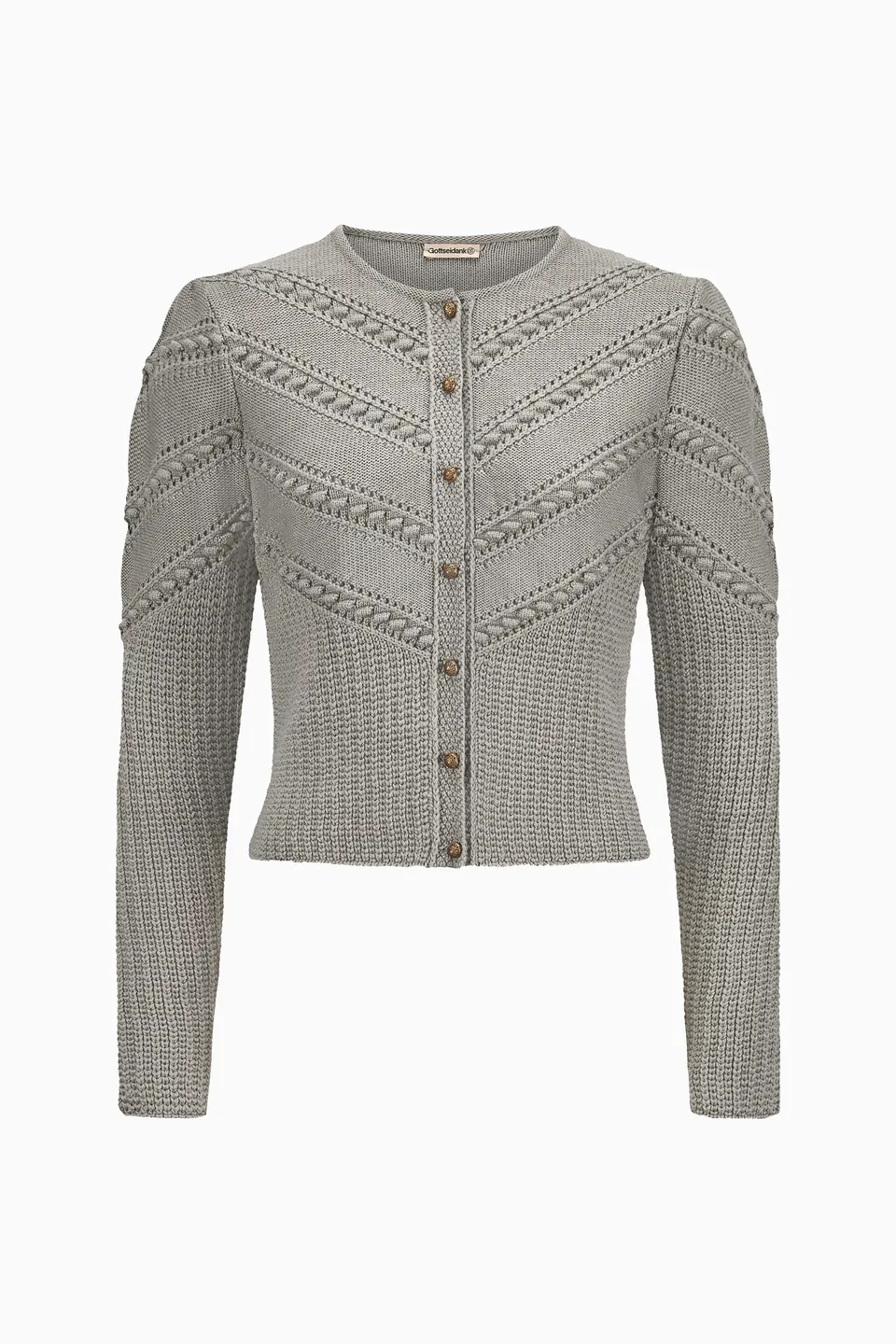 gottseidank-damenstrickjacke-ophelia-strickjacke-in-kastenform-im-zopfmuster image 1