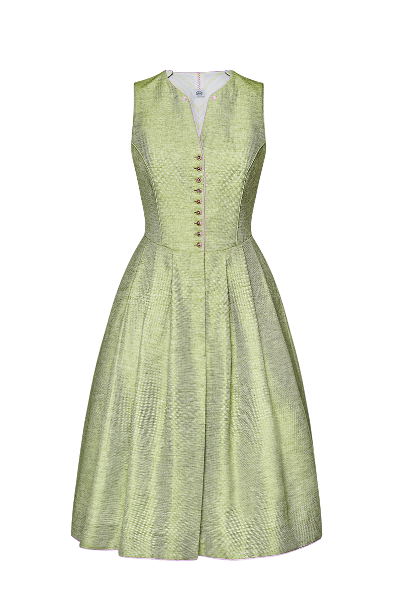 g-ssl-melange-dirndl-hochgeschlossen-mit-glaskn-pfen-70-cm image 1
