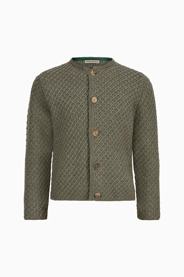 gottseidank-xander-uni-kinderstrickjacke-waffelmuster image 1