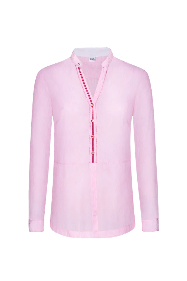 g-ssl-bluse-urlaubsgr-e-damen-rosa-stehkragenbluse-stickerei image 1