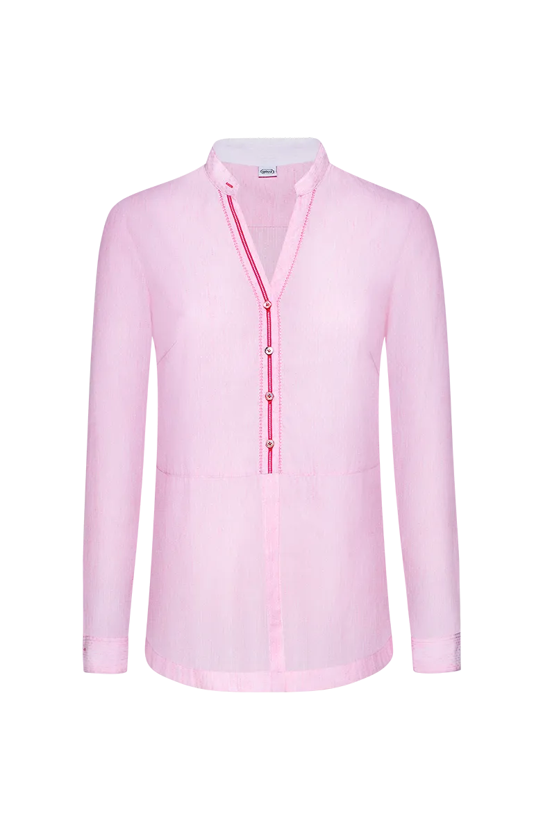 g-ssl-bluse-urlaubsgr-e-damen-rosa-stehkragenbluse-stickerei image 1