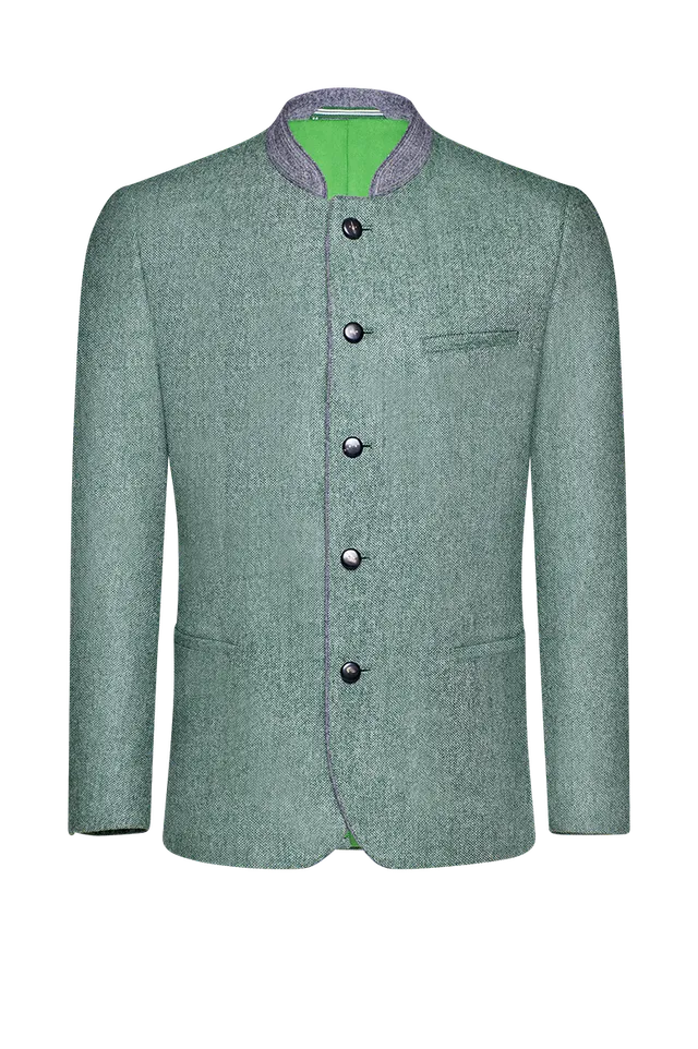 g-ssl-melange-jacke-herren-janker-wollstoff-gr-n image 1