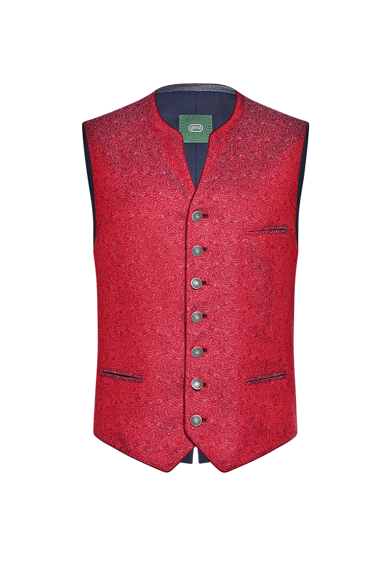 g-ssl-gilet-lichtspiele-herren-jacquardseide-rot image 1