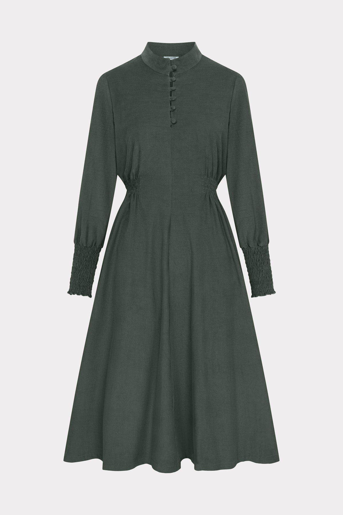 felicitas-kaylie-damen-flanellkleid-mit-smok-und-taschen image 1