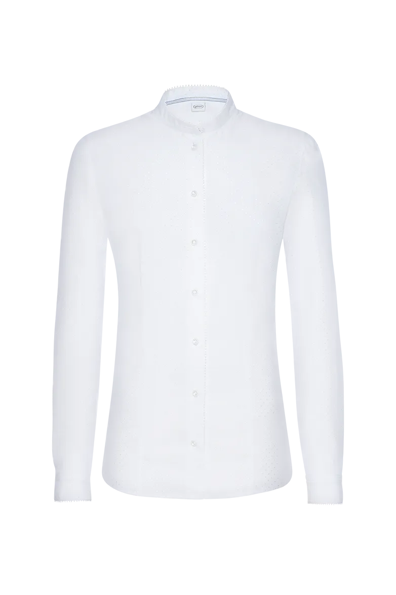 g-ssl-bluse-zart-getupft-stehkragen-baumwolle image 1