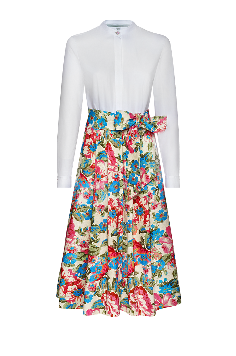 g-ssl-blusenkleid-mit-floralem-leinenrock-aus-anna-plochl-satin image 1