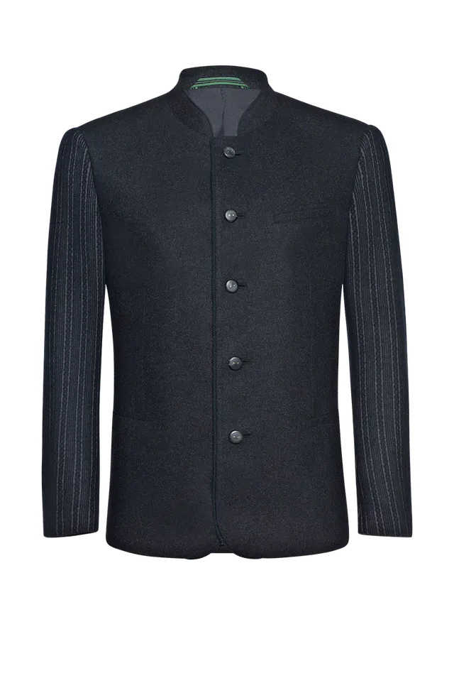 g-ssl-zwei-auf-einen-streich-loden-strickjacke-grau-schwarz-herren image 1