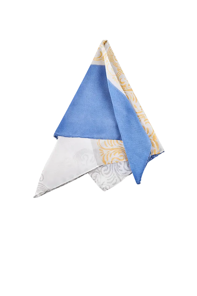 g-ssl-gold-stecktuch-herren-seide-handdruck-blau image 1