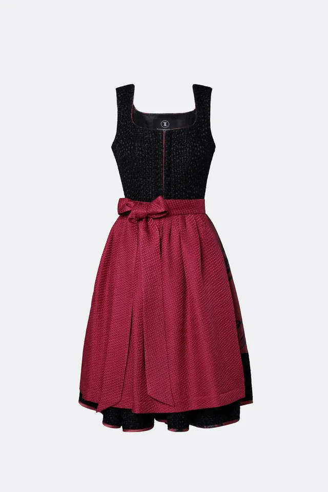 traumtrachten-designerdirndl-viola-mit-tweedmieder-in-schwarz image 1