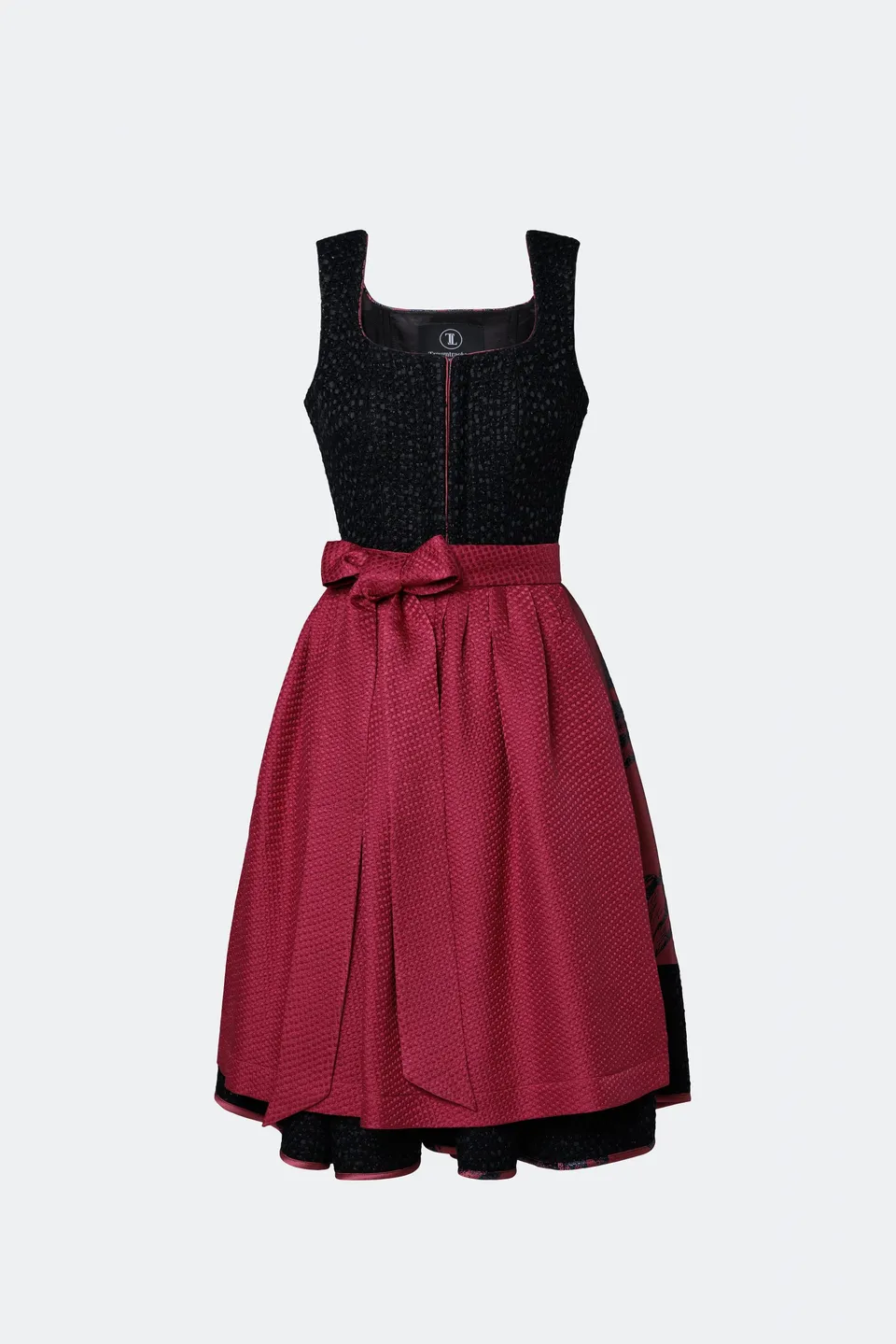 traumtrachten-designerdirndl-viola-mit-tweedmieder-in-schwarz image 1