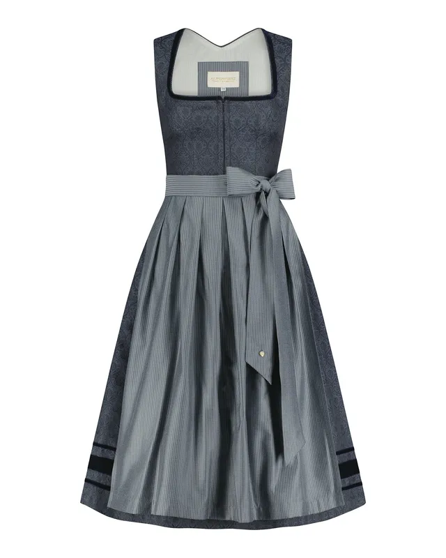 alpenherz-dirndl-franzi-blau-75-cm-mit-ornamenten image 1