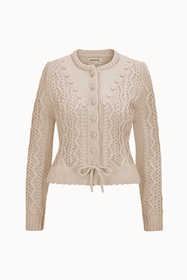 gottseidank-damenstrickjacke-lene-zopfmuster-jacke image 1